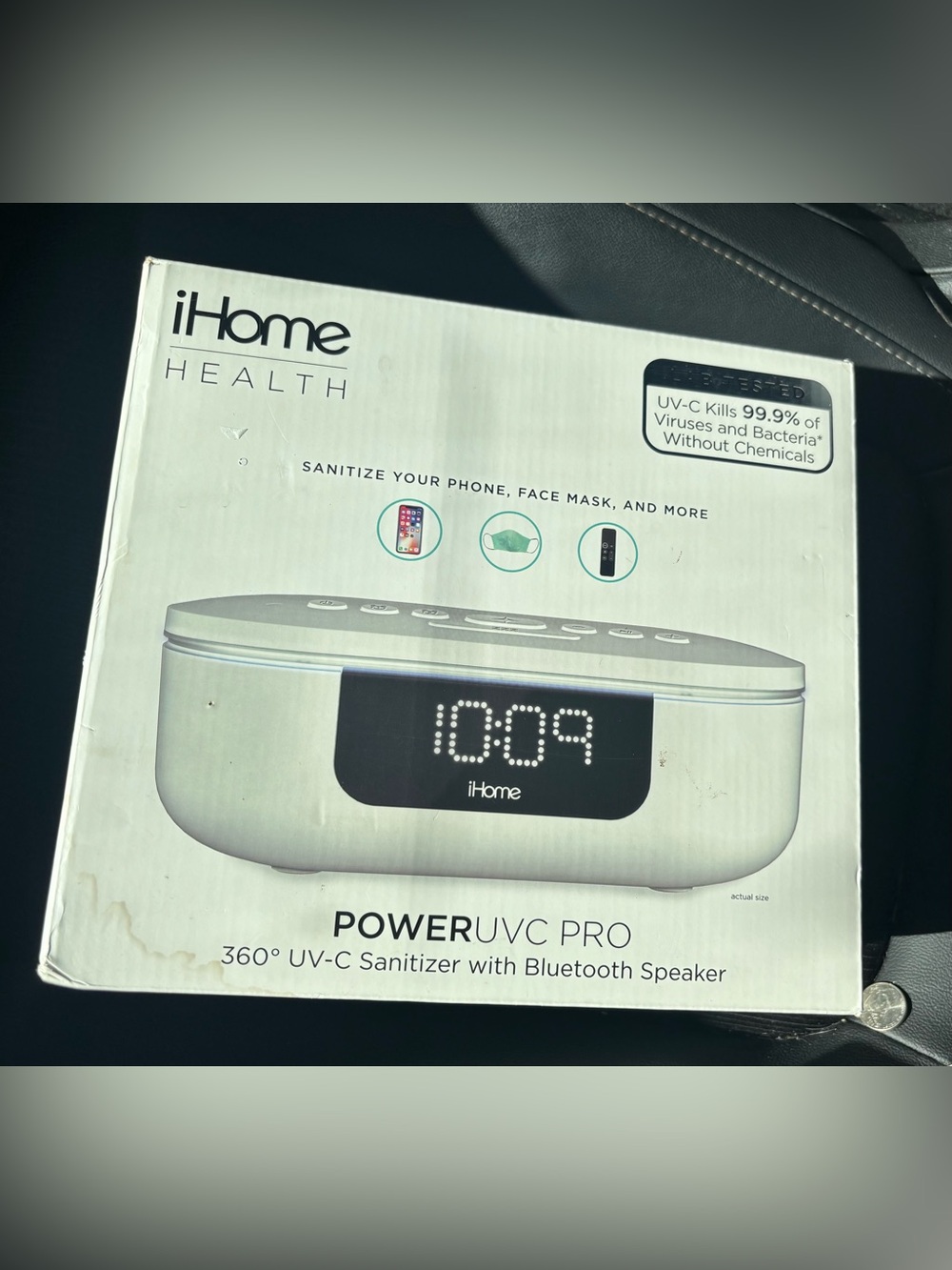 iHome Health Power UVC I1 360
UV-C Sanitizer and Alarm Clock
NIB nwt never open